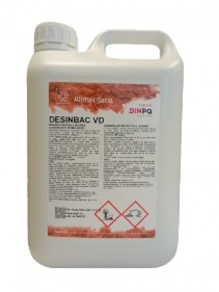 PACK.2 GARRAFAS 5 LITROS DESINFECTANTE FRUTAS/VERDURAS DESINBAC VD