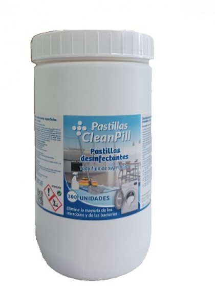 BOTE 300 PASTILLAS DESINFECTANTES DE SUPERFICIE CLEANPILL