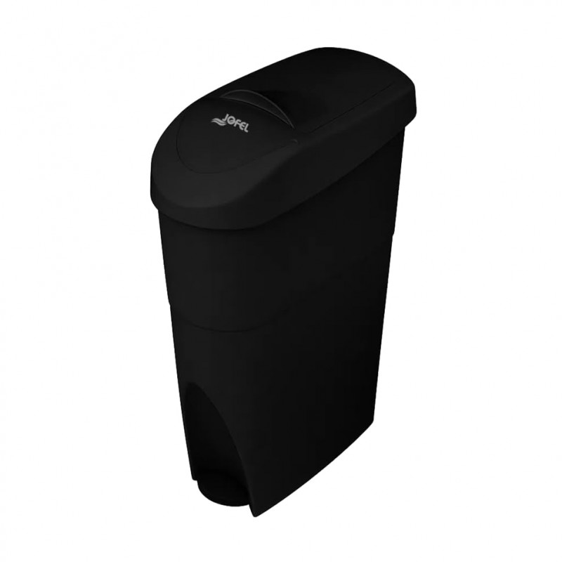 SANIBIN CONTENEDOR FEMENINO DE PEDAL NEGRO de 15 Lts