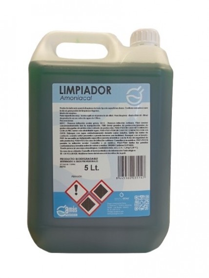 LIMPIADOR AMONIACAL PINOSAN (5 LITROS)