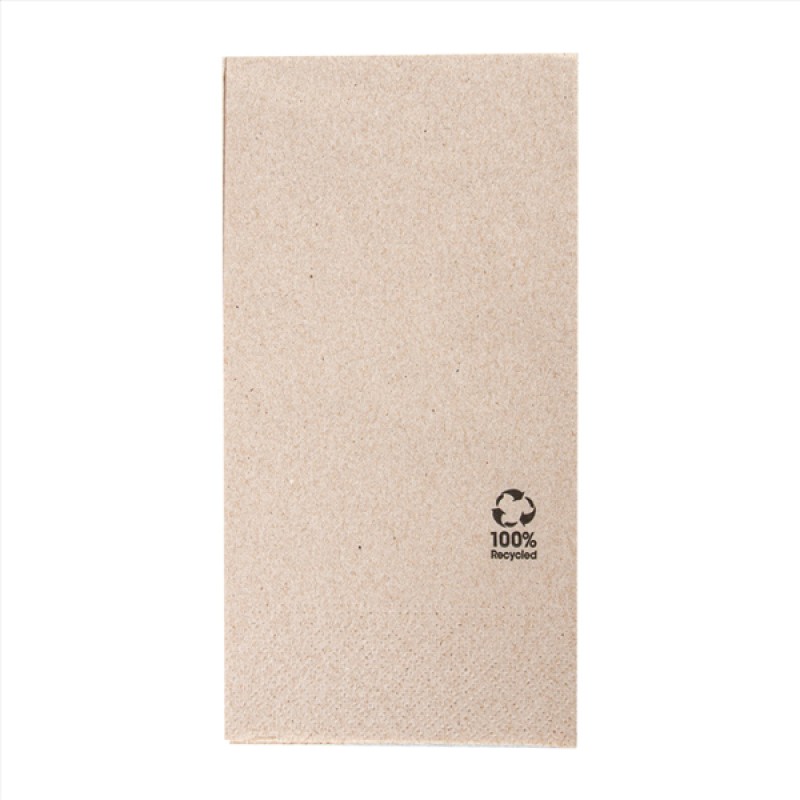 SERVILLETAS DE 40X40 2 CAPAS BIOECO FEEL GREEN ECOLABEL PLEGADA A 1/8. Caja de 2400 unidades