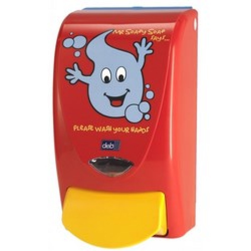 DISPENSADOR PROLINE ROJO MR.SOAPY SOAP 1Lts DEB