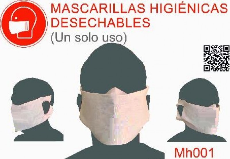 PAQ. DE 75 MASCARILLAS HIGIENICAS DESCHABLES  NO SANITARIA