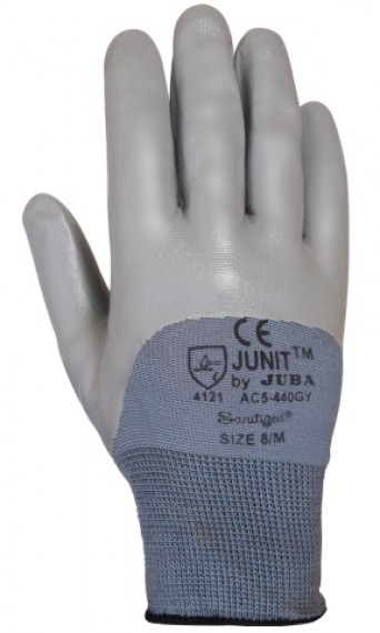 AC5-440-GY GUANTE JUBA NYLON CUBIERTO NITRILO GRIS