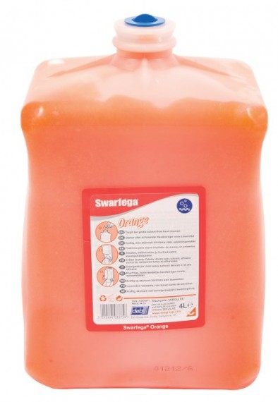 GEL DE MANOS SWARFEGA ORANGE DEB CARGA DE (4 LITROS)