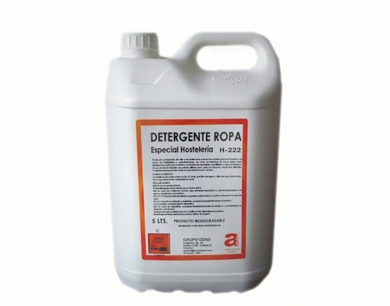 DETERGENTE LIQUIDO ESPECIAL HOSTELERÍA  H-222 (5 LITROS)