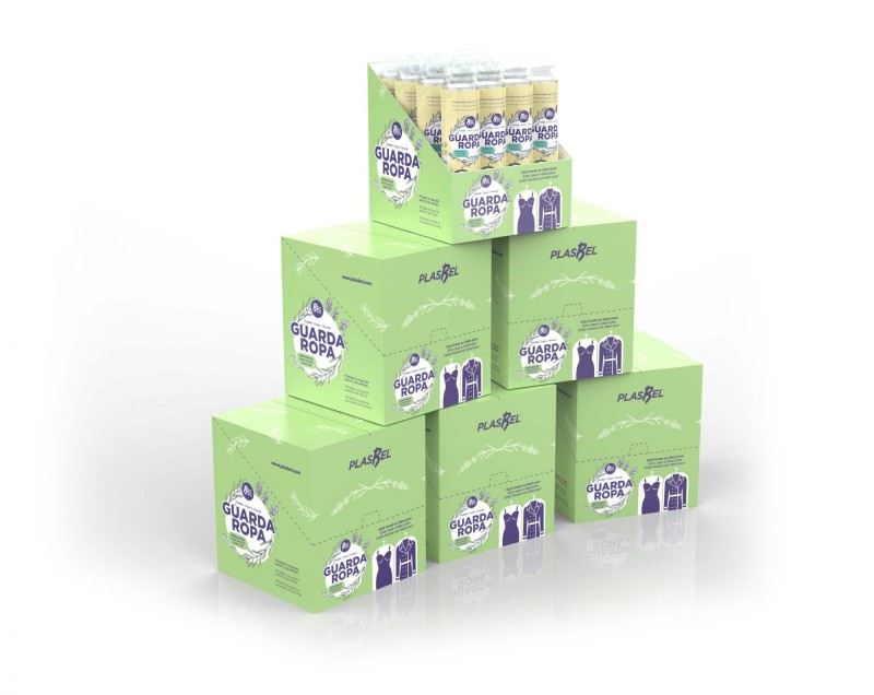 CAJA DE 16 ROLOS DE 6 FUNDAS  TRANSPARENTE GUARDAROPA 65X140 (96 fundas)