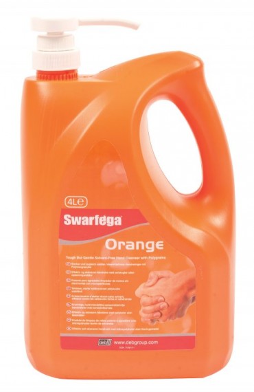 GARRAFA DE 4 Lts. de GEL DE MANOS SWARFEGA ORANGE DEB