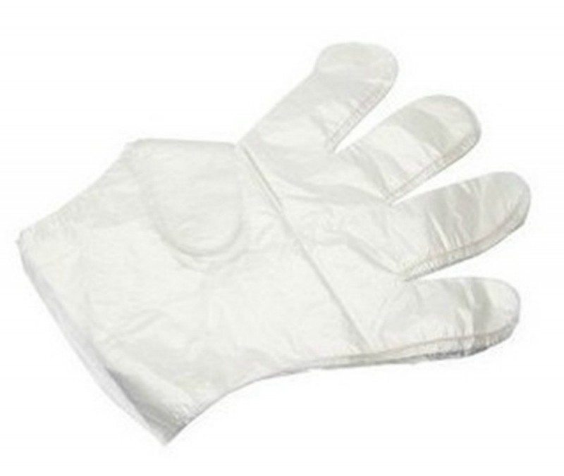 GUANTES DESECHABLE DE POLIETILENO PVC (PAQUETE DE 100)