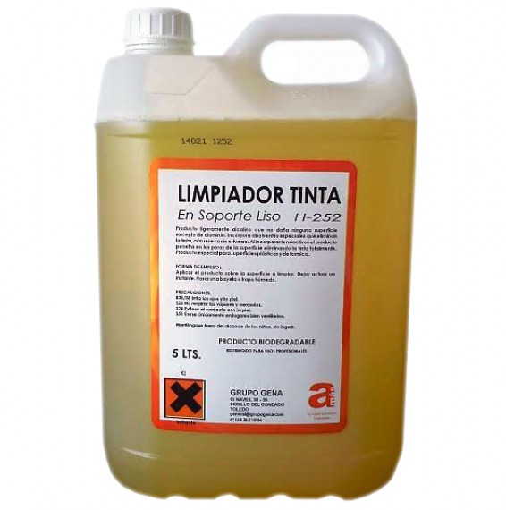 LIMPIADOR DE TINTA EN SUPERFICIES DURAS (5 LITROS)