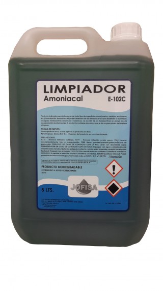 LIMPIADOR AMONIACAL PINOSAN (5 LITROS)