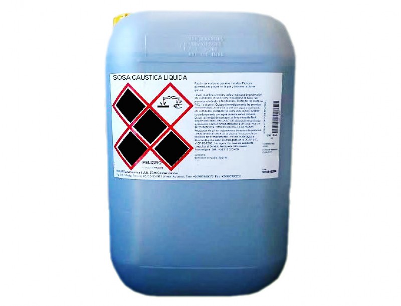 SOSA CAUSTICA LIQUIDA (Garrafa de 29 KG)