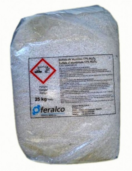 SULFATO ALUMINA SOLIDO SACO DE (25 KG)