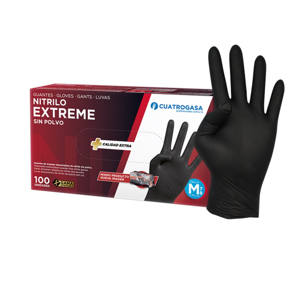 Josben Extreme Guantes Nitrilo sin Polvo Talla M 7-8 100uds