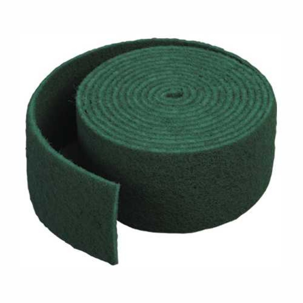 DOJA Barcelona, Rollo Estropajo Cocina Verde 6 Mt, Fabricado en España, Estropajos Verdes Limpieza Hogar Cocina Reutilizables, Rollo Fibra Abrasiva