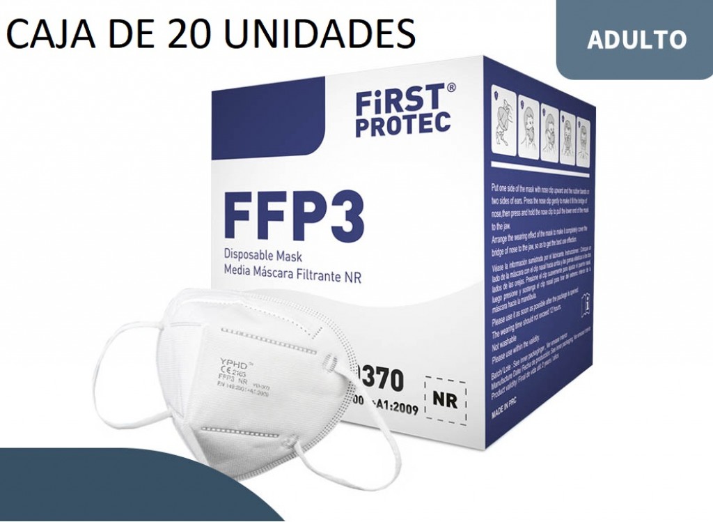 MASCARILLAS FFP3 (20 UNIDADES)